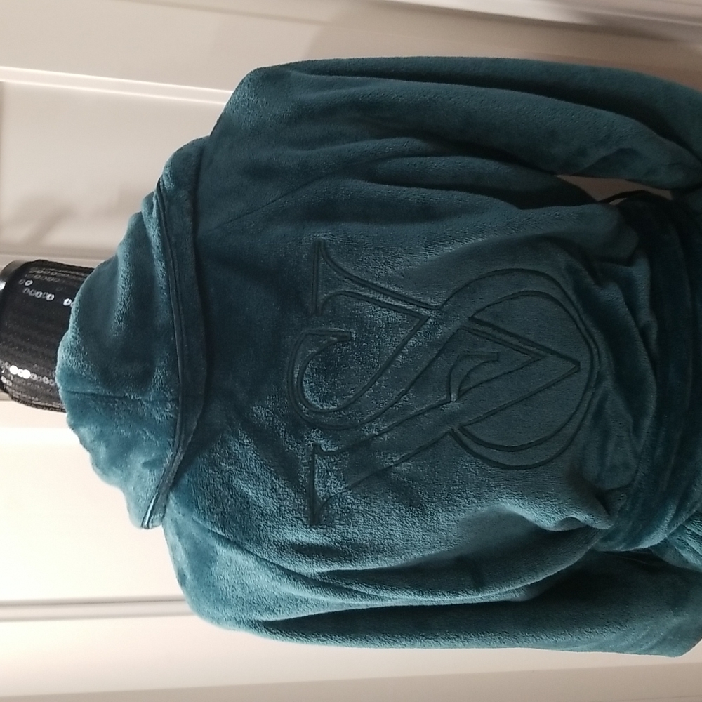 NWT! Victorias Secret Cozy Green Short Robe Super Soft XS/S - Picture 4 of 14